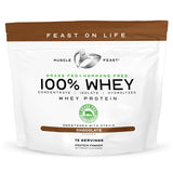 Muscle Feast frente del envase mostrando etiqueta y beneficio natural
