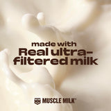 Muscle Milk detalle de la textura cremosa y apariencia apetitosa