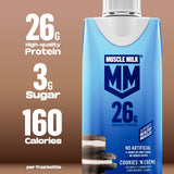 Muscle Milk batido en uso tras entrenamiento, recuperación rápida