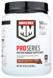 Muscle Milk envase frontal Knockout Chocolate, muestra contenido y conveniencia
