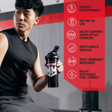 Muscle Milk etiqueta nutricional con macros y vitaminas, transparencia y información clara