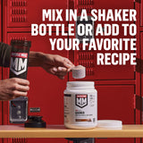 Muscle Milk gainer etiqueta nutricional destacando 32 g proteína y 650 calorías