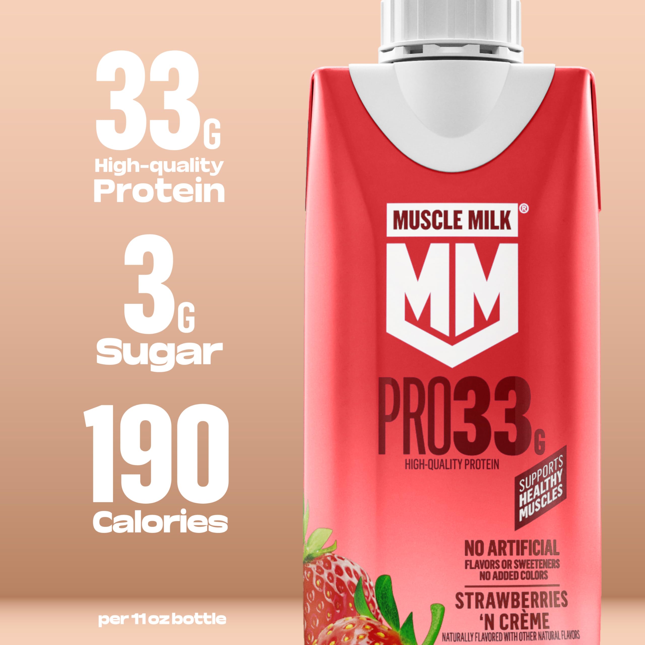 Muscle Milk Pro batido en mano en gimnasio para recuperación rápida