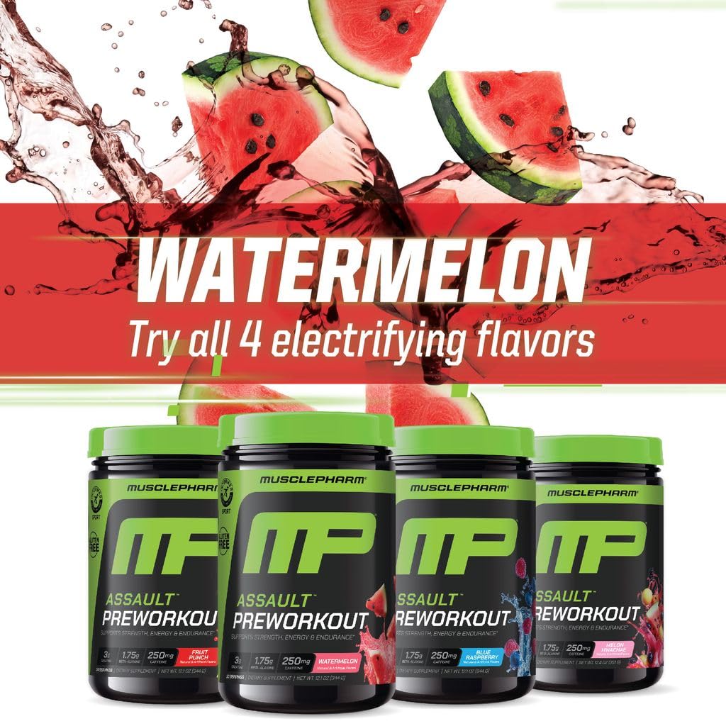 Muscle Pharm comparación de tamaño del bote para visualizar porciones