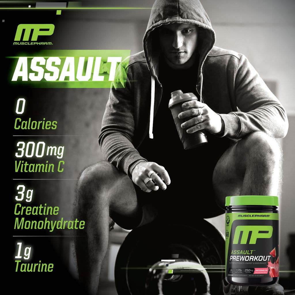 Muscle Pharm vaso con mezcla disuelta que facilita consumo pre-entreno