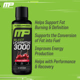 Muscle Pharm textura del líquido color rojo, apariencia atractiva y mezcla rápida