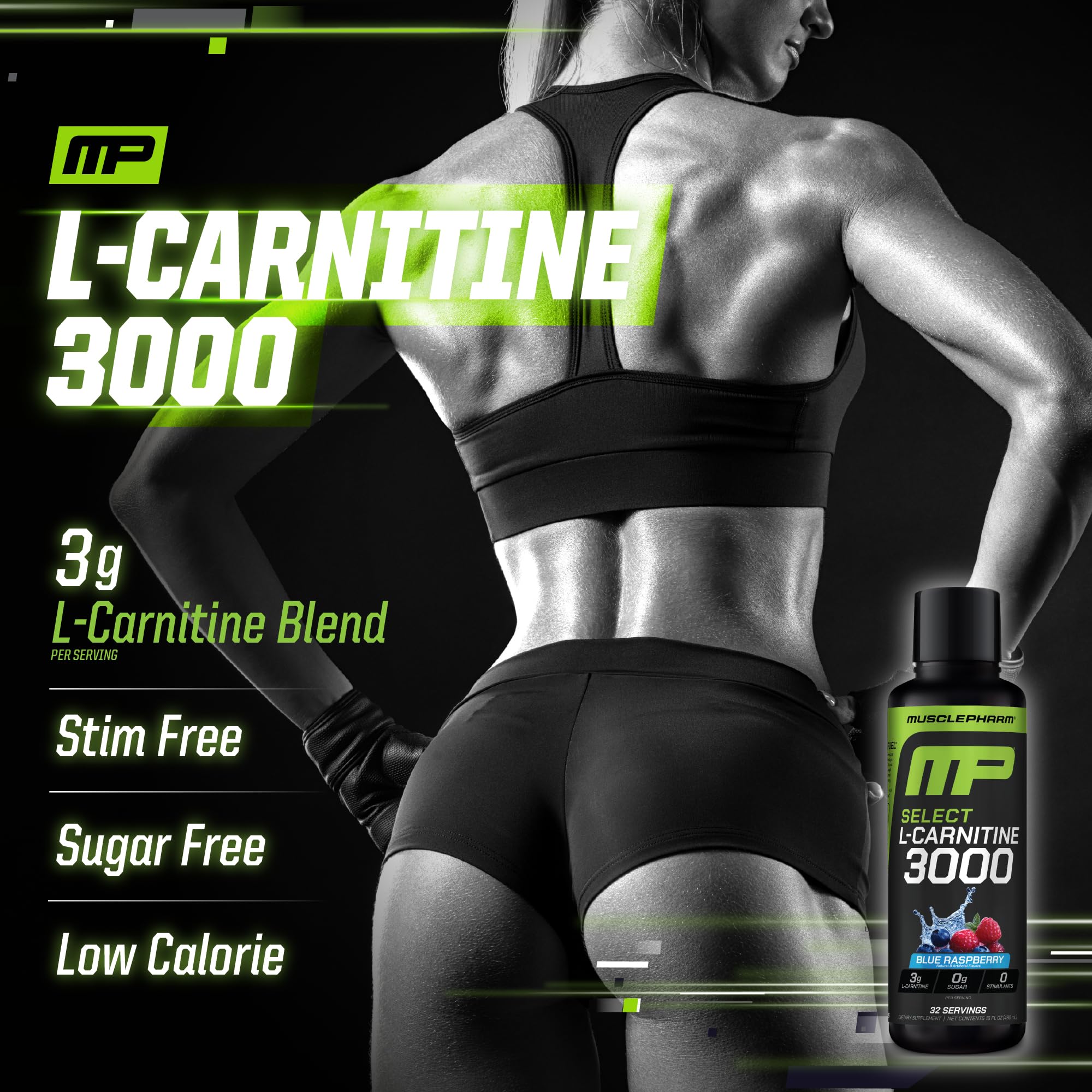 Muscle Pharm cucharada medidora con porción precisa de 3 g por toma