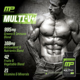 Muscle Pharm tableta en mano para comparar tamaño y facilitar la toma