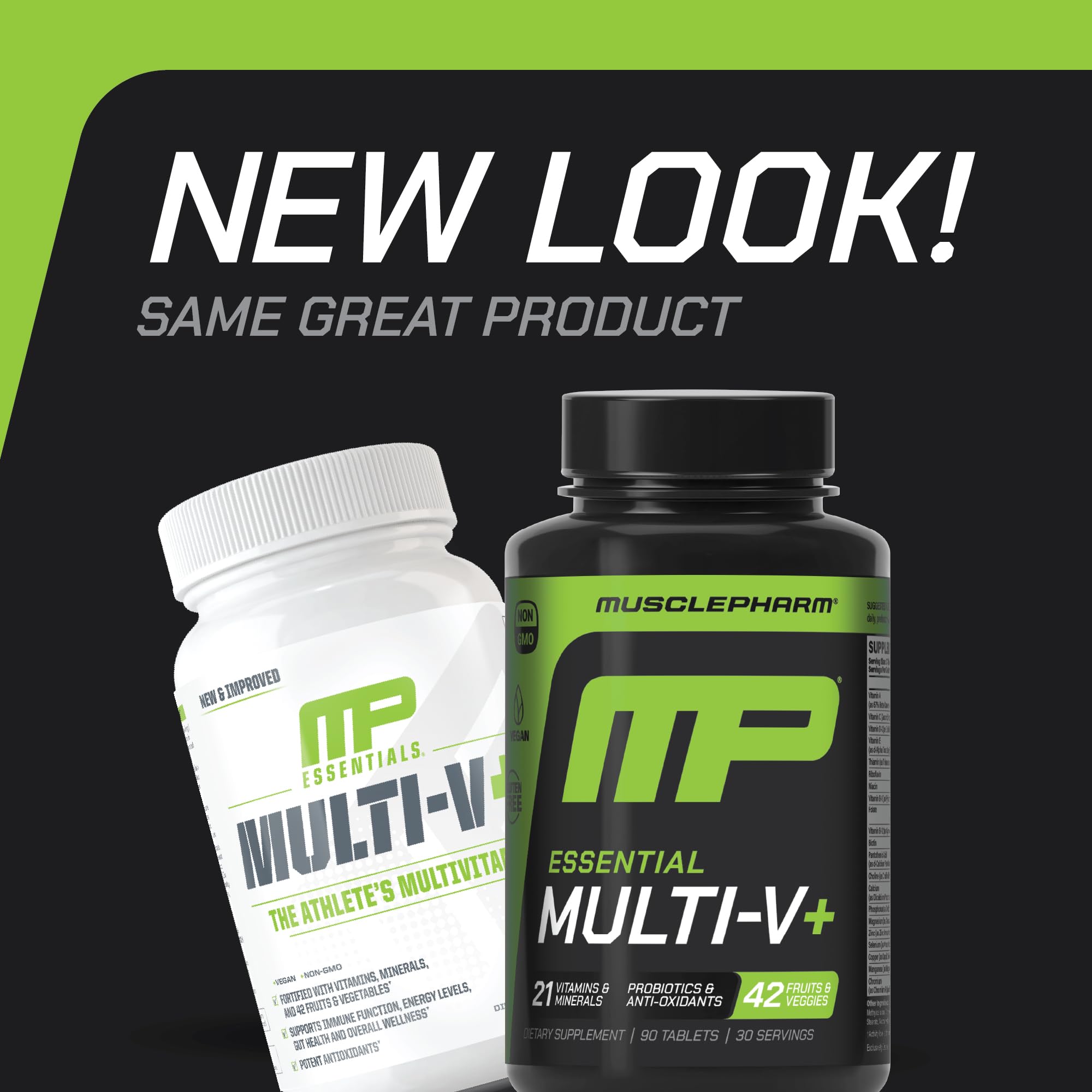 Muscle Pharm primer plano de tabletas que muestra textura y dosificación clara
