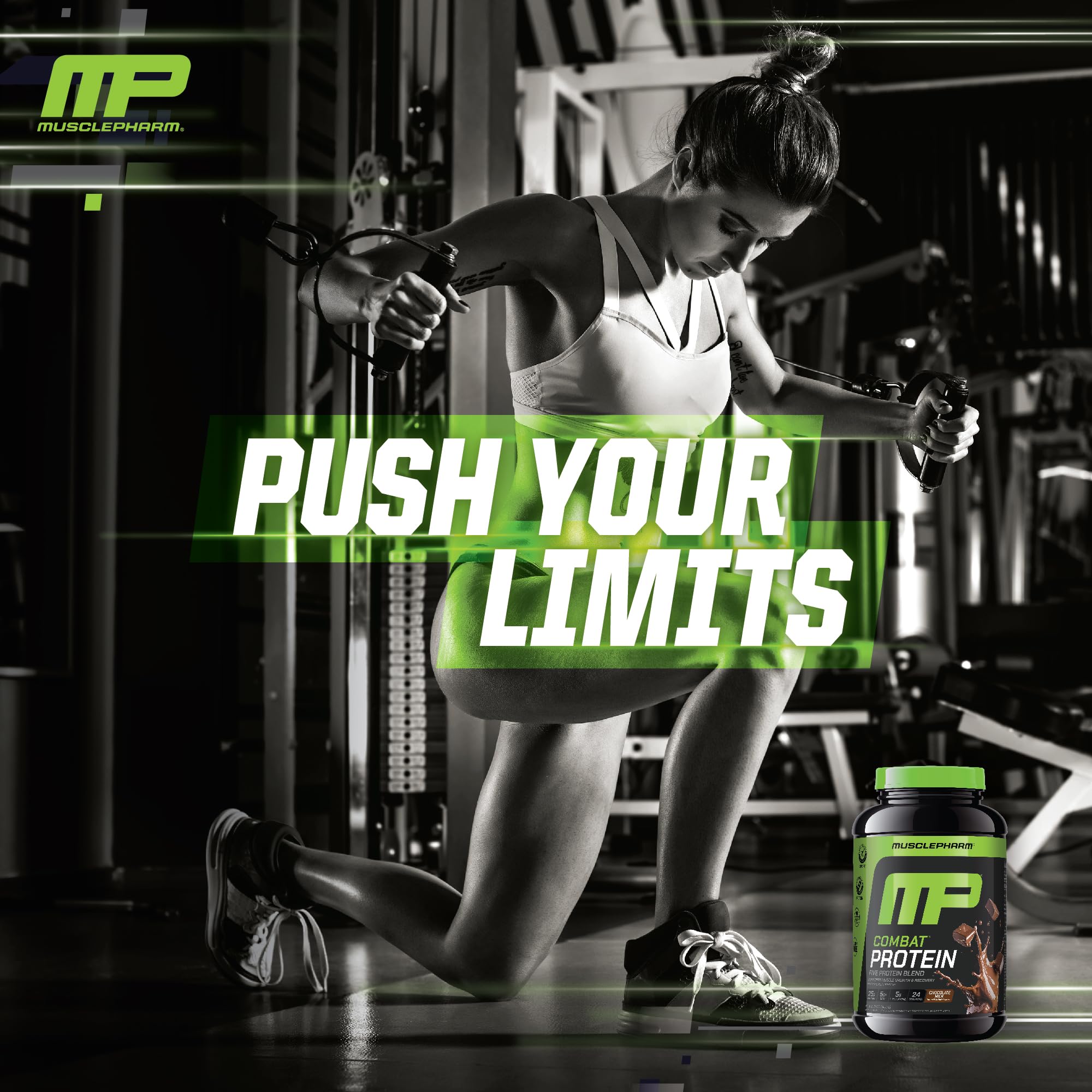 Muscle Pharm uso post-entreno en gimnasio, apoyo eficiente a la recuperación