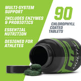 Muscle Pharm frasco en mesa de desayuno resaltando uso diario y conveniencia