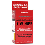 MuscleMeds STEMTROPIN vista frontal del envase mostrando etiquetado claro y dosis