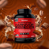 MuscleMeds batido CARNIVOR en gimnasio, opción práctica para recuperación