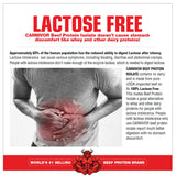 MuscleMeds CARNIVOR etiqueta con certificaciones Halal e Informed-Choice visible