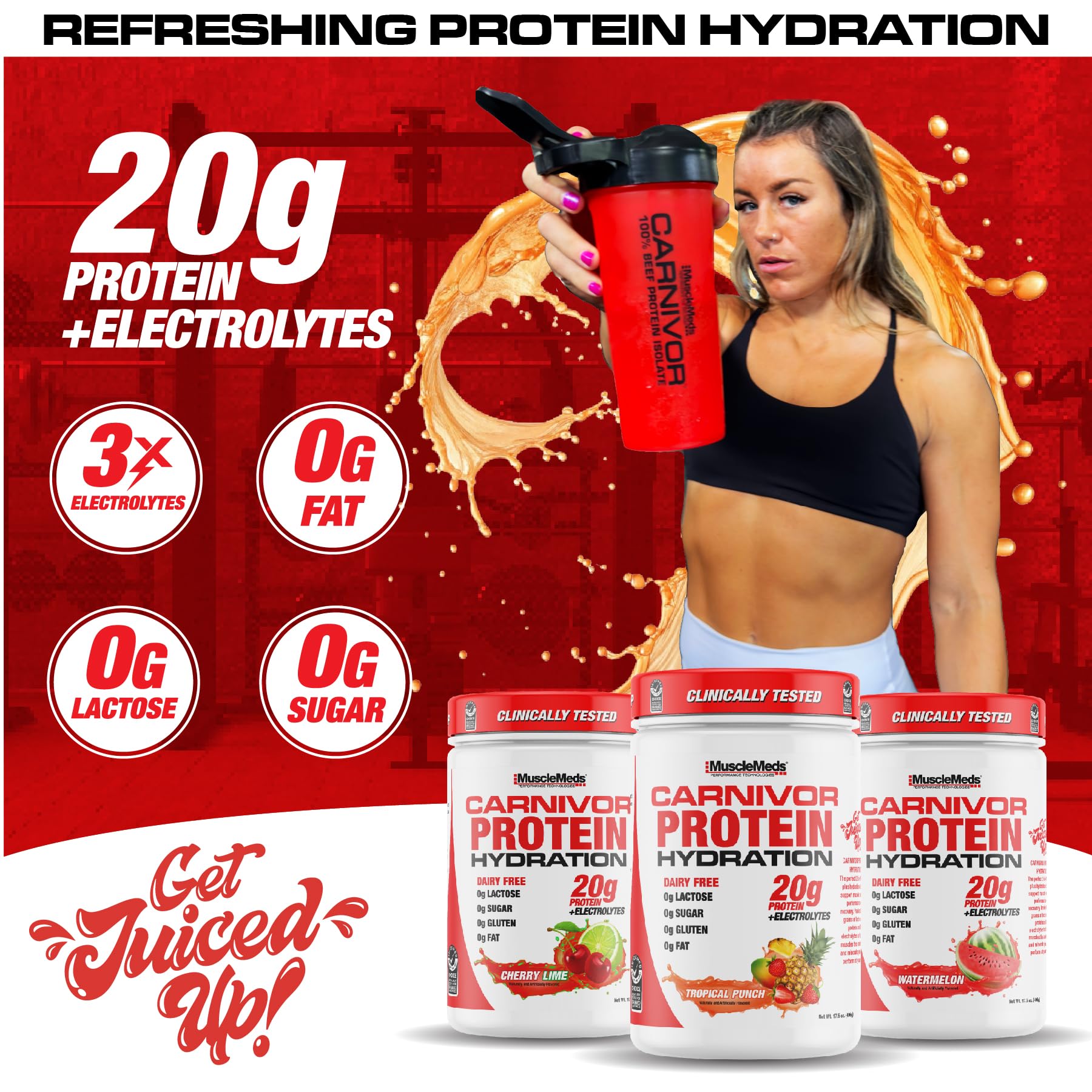 MuscleMeds Carnivor etiqueta nutricional y certificados para transparencia