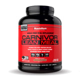 MuscleMeds envase frontal de CARNIVOR LEAN MEAL mostrando beneficio de macro nutrientes