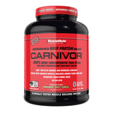 MuscleMeds Carnivor envase frontal mostrando marca y sabor Cinnamon Toast Cereal, clara identificación del producto