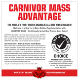 MuscleMeds batido listo para beber CARNIVOR MASS aportando calorías limpias