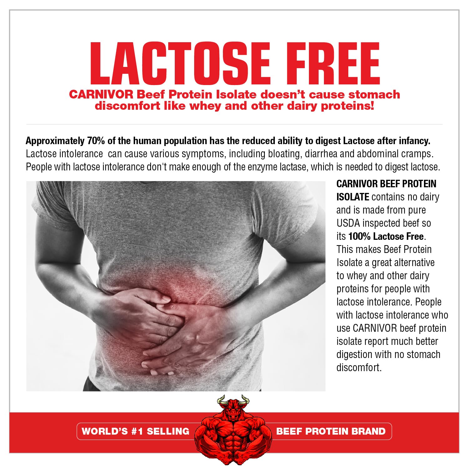 MuscleMeds CARNIVOR MASS etiqueta y tabla nutricional con proteínas y calorías