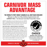 MuscleMeds batido Carnivor Mass en vaso listo para beber, ideal para recuperación