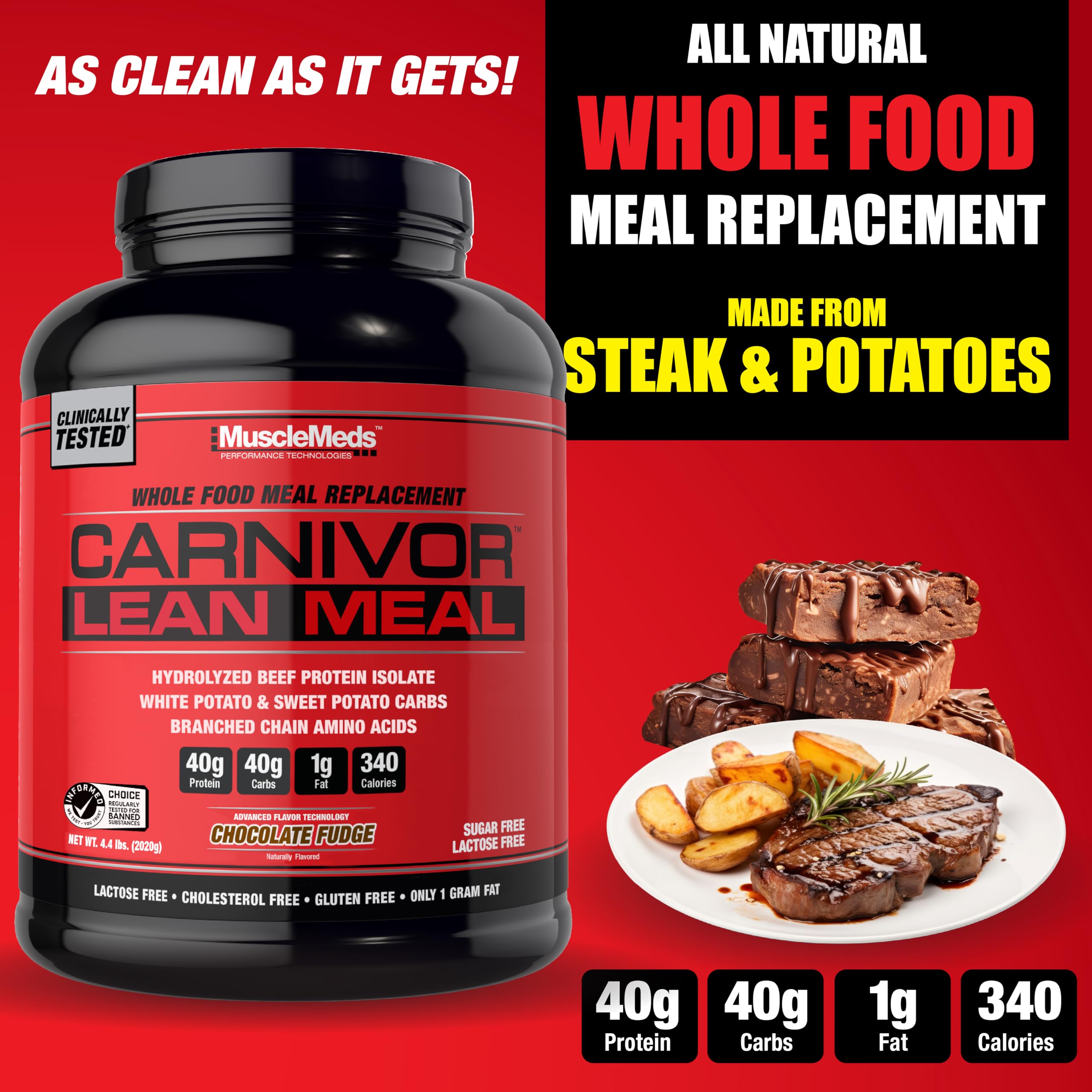 MuscleMeds batido preparado en vaso listo para consumir y apoyar recuperación