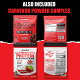 MuscleMeds Carnivor RTD en mesa de desayuno mostrando conveniencia y aporte proteico en la mañana