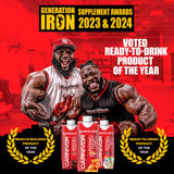 MuscleMeds Carnivor RTD etiqueta nutricional visible, muestra 40 g de proteína