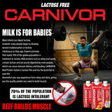 MuscleMeds Carnivor RTD en uso post entreno en gimnasio, recupera fuerza
