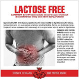 Comparación de tamaño de la lata MuscleMeds Carnivor Shred con una mano para escala visual