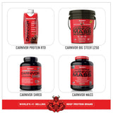 Persona activa con Carnivor MuscleMeds mostrando conveniencia post-entreno