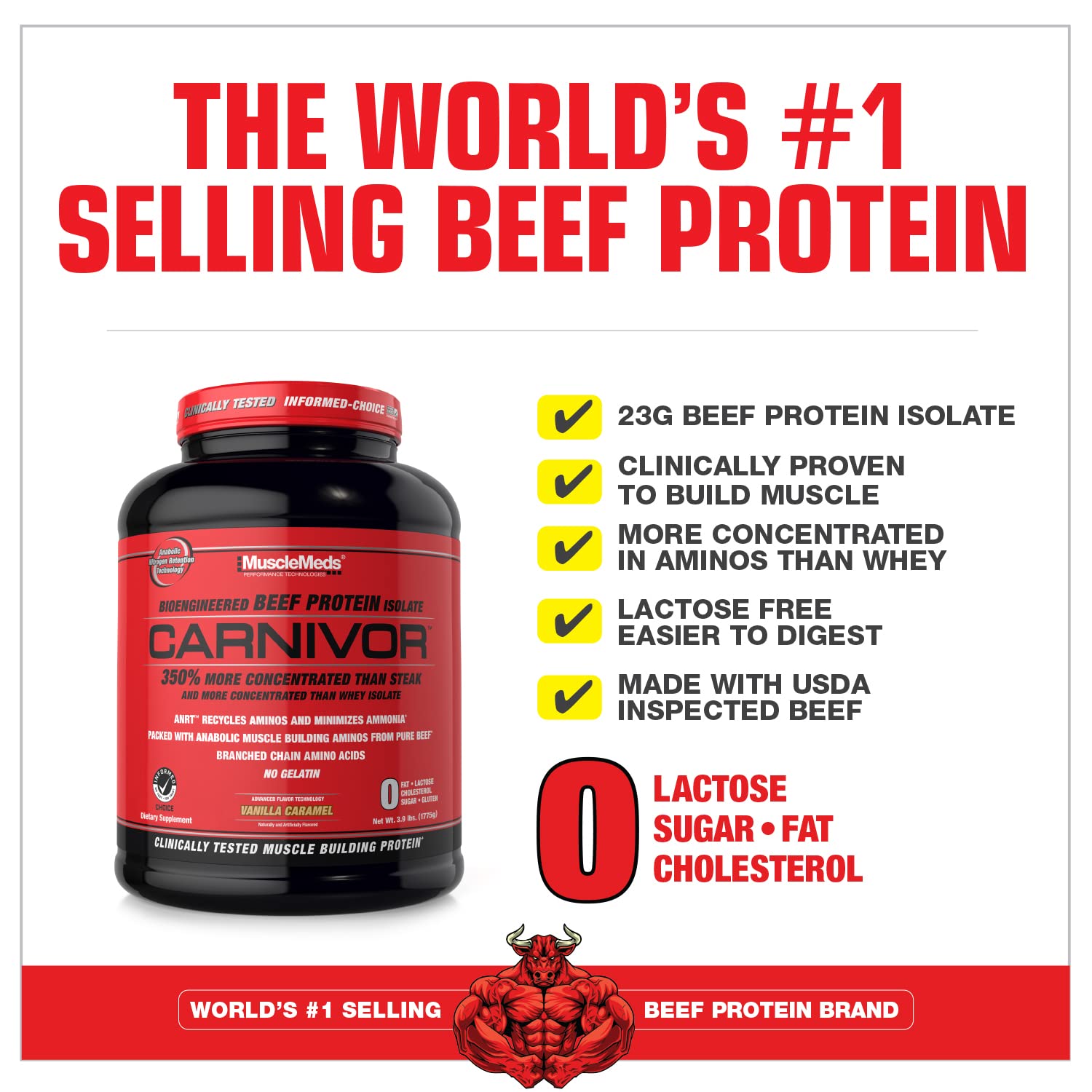 MuscleMeds Carnivor vaso preparado listo para consumo tras el entrenamiento