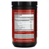 MuscleMeds Nitrotest polvo frambuesa azul mostrando textura fina y mezcla fácil