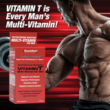 Comparación de tamaño de MuscleMeds Vitamin T en mano para referencia de dosis