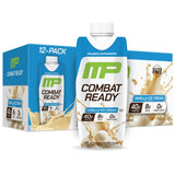 MusclePharm botella frontal sabor vainilla, aporte proteico inmediato