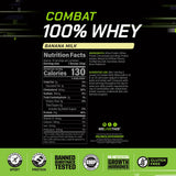 MusclePharm etiqueta y cierre indicando pruebas y sin gluten