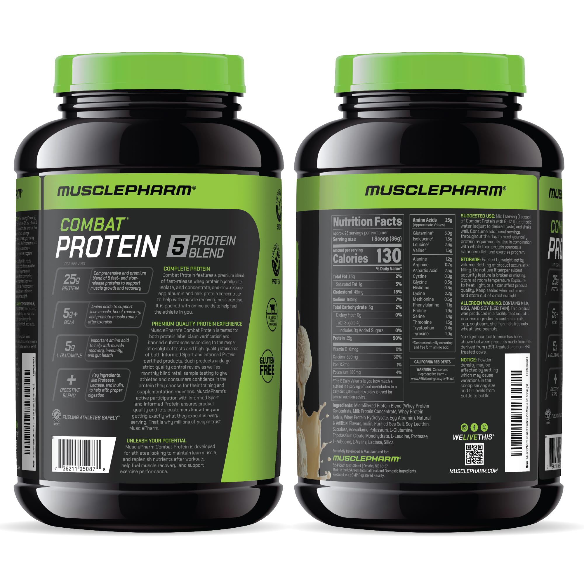 MusclePharm uso en gimnasio pre y post entrenamiento efectivo