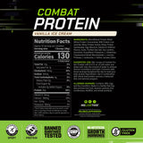 Vaso con batido MusclePharm Combat listo para beber tras entrenar, recuperación práctica