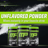MusclePharm envase junto a mano para mostrar escala y volumen