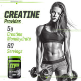 MusclePharm bote sobre banco de gimnasio mostrando uso práctico
