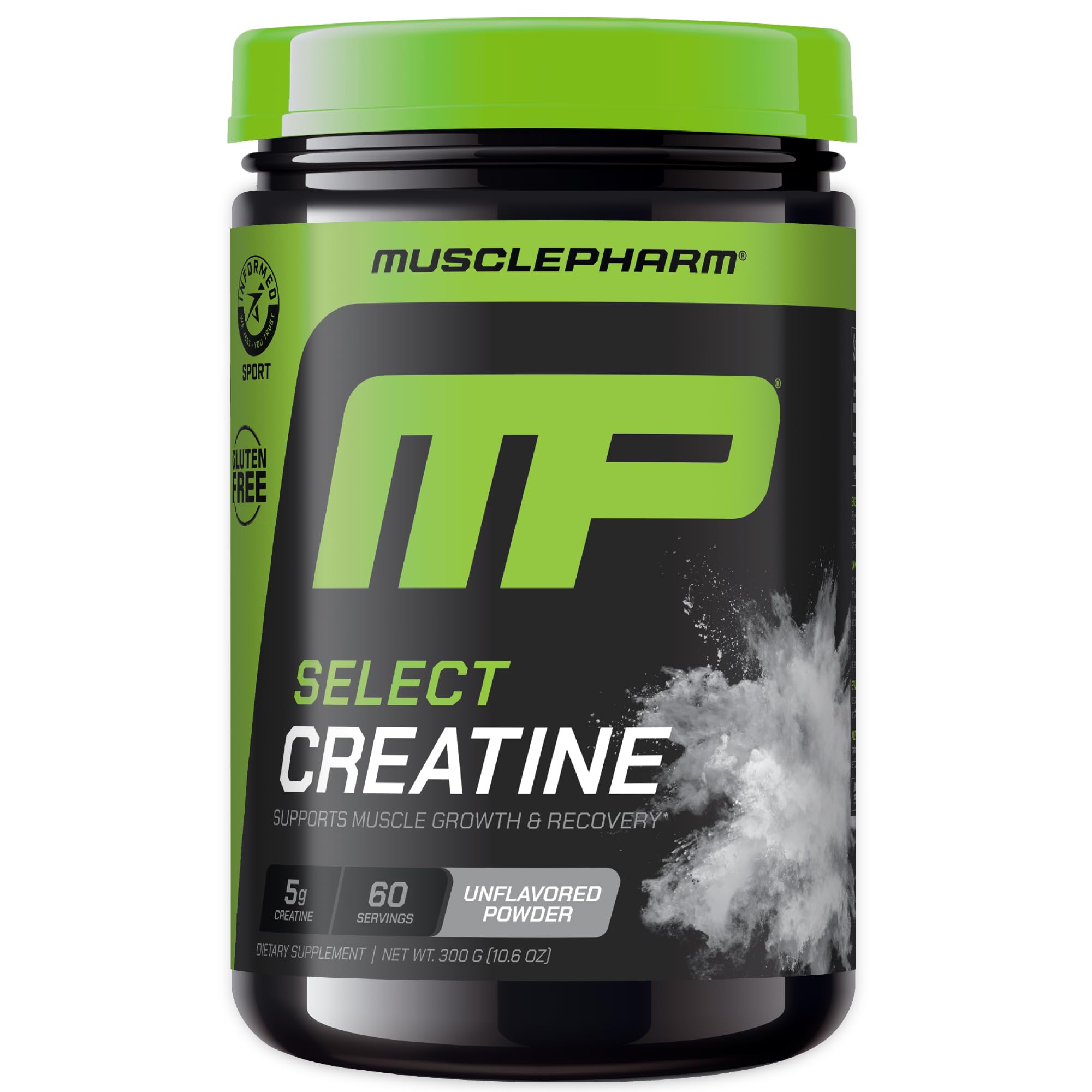 MusclePharm envase frontal limpio y profesional que facilita identificación