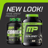 MusclePharm polvo textura fina en primer plano, mezcla rápida y homogénea