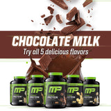 MusclePharm atleta tomando batido post-entreno para recuperación rápida