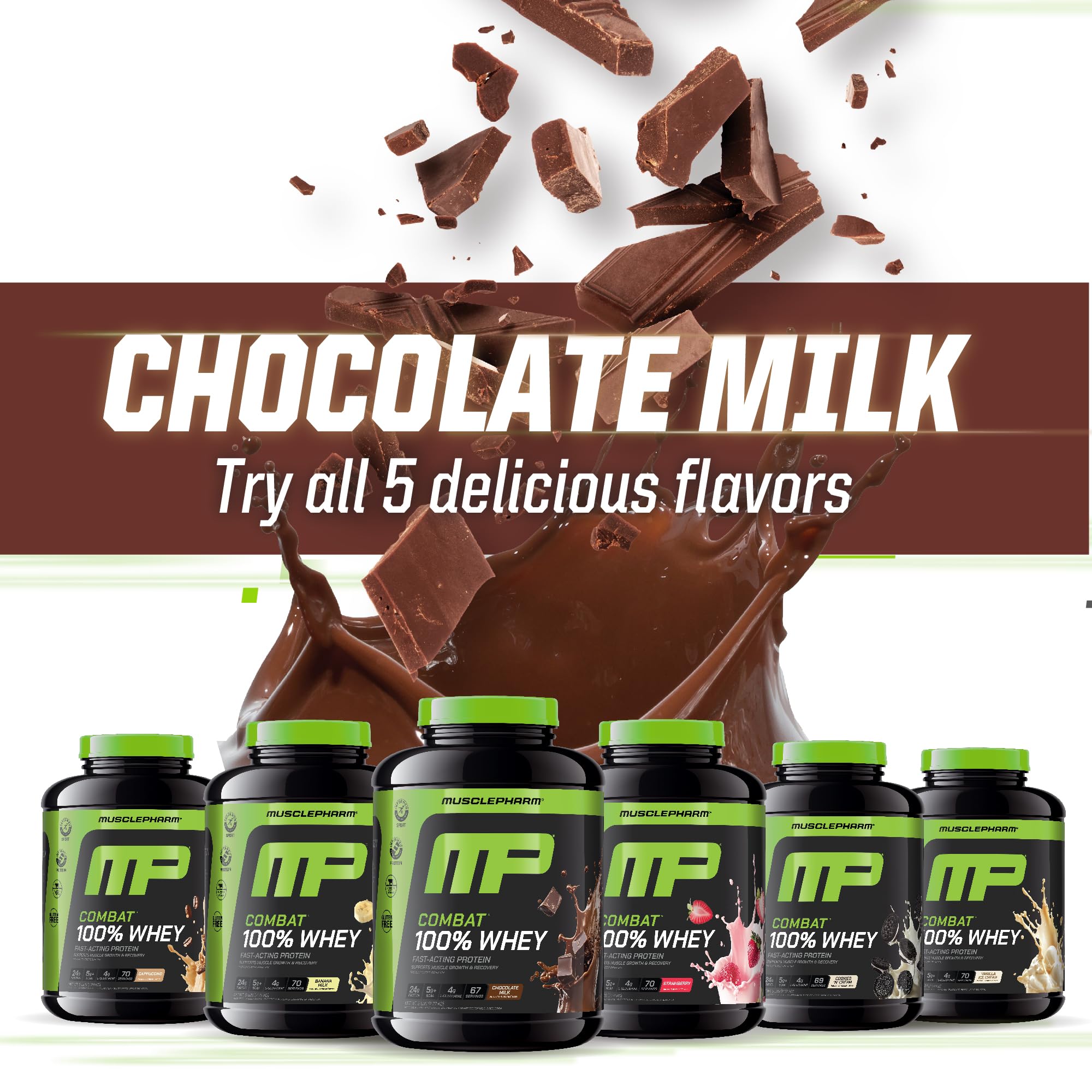 MusclePharm envase junto a equipo de gimnasio indicando uso práctico