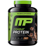 MusclePharm frente del envase mostrando tamaño y sabor Chocolate Milk