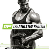 MusclePharm ingredientes aislado y concentrado de suero ilustrando combinación de absorción rápida y sostenida