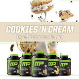 MusclePharm etiqueta de ingredientes enfocada, beneficio: transparencia de composición
