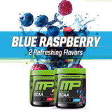 MusclePharm polvo disuelto en agua ilustrando facilidad de mezcla y sabor