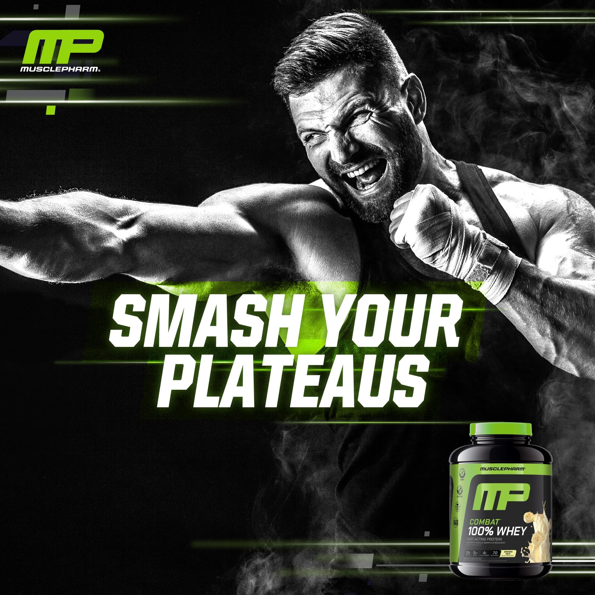 MusclePharm cucharada con porción de proteína para control de macros