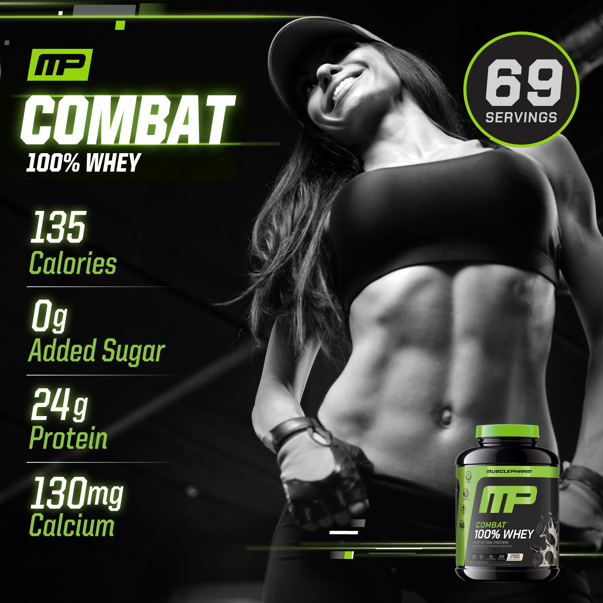 MusclePharm atleta bebiendo tras entrenamiento, apoyo a recuperación