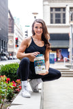 MuscleSport batido junto a equipo de entrenamiento apoyo a rendimiento